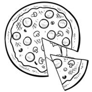 Pizza sketch