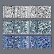 Abstract concept aztec pattern