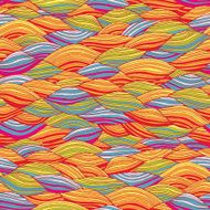 Pop-art Waves seamless pattern