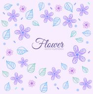 flower background concept of lines style N15