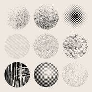 Textured effects circles