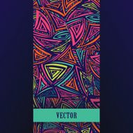 Colorful design template with abstract triangles