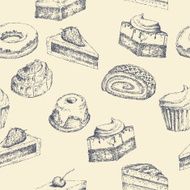 Seamless cake background N2