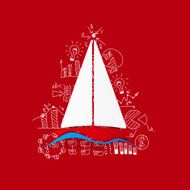 Drawing business formulas sailboat N8