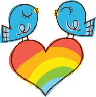 Gay Pride Love Birds