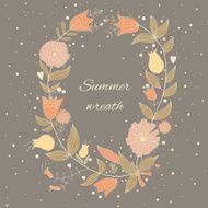 Beautiful summer wreath