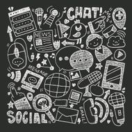 doodle communication background N57