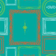 Seamless background -Ornate frames