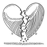 Broken Heart Lovesickness Drawing