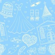 Seamless background - wedding day