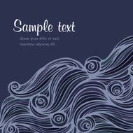 Abstract hand-drawn waves background N12