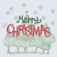 Christmas Drawing And Text