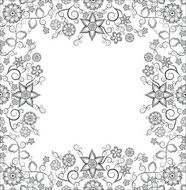 Vintage Floral Frame N4