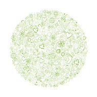Eco circle - hand drawn icons N5
