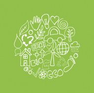 Eco circle - hand drawn icons N6