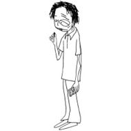 Lad with cigarettes