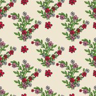 Sketchy Daisies Repeating Pattern