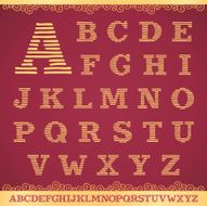 STRIPED FONT