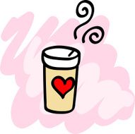 simple caffee cup cartoon N2