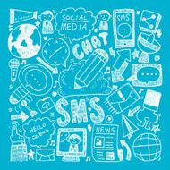doodle communication background N60