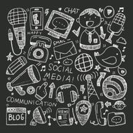 doodle communication background N61