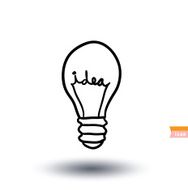 bulb idea icon vector illustration N15