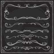 Hand-drawn line border set N42