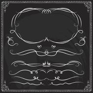 Hand-drawn line border set N43