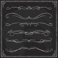 Hand-drawn line border set N46