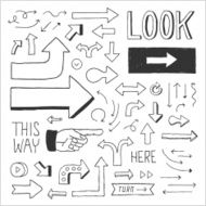 Arrow Doodles &mdash; Vector Elements