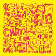 doodle communication background N66