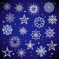 Stars and snowflakes N2