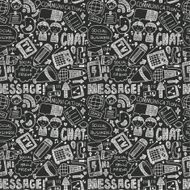 seamless doodle communication pattern N75