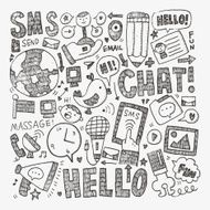 doodle communication background N67