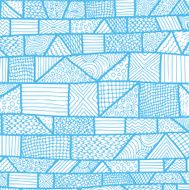 ZENTANGLE LINES PATTERN LIGHT BLUE