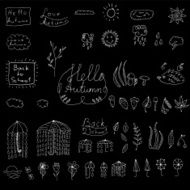 Autumn doodle weather collection N3