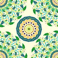 Vector doodle floral background