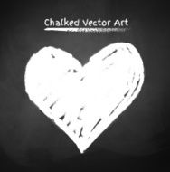 Chalked heart N2