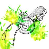 Headphones sketch