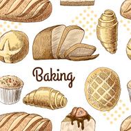 Baking seamless pattern