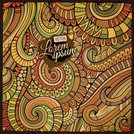 Decorative ethnic vector background N12
