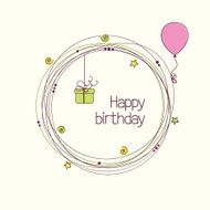 Birthday wreath