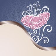 Vector Colored Floral Background Hand Drawn Texture N100