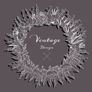 Design floral wreath N12