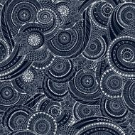 Seamless flower retro background in vector N5