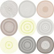 Abstract background with circles Vector seamless pattern