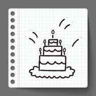 doodle cake N243