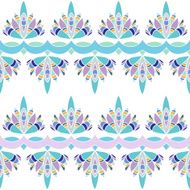 Floral stripes seamless Pattern
