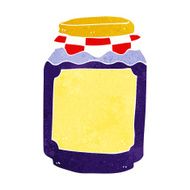 cartoon jar of jam N26