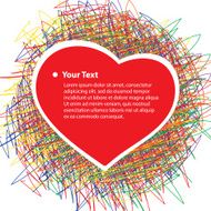 Abstract Heart Background Vector
